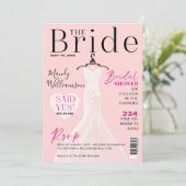 Bride Wedding Dress Vrijgezellenfeest Magazine Hoe Kaart (Staand voorkant)