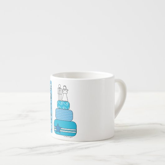 Bride Wedding Espresso Kop (Voorkant rechts)