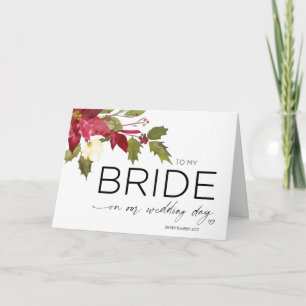 Bride Wedding Gift van het bruisende kersthuwelijk Kaart