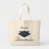 "Bride" Wedding in Las Vegas Bag Grote Tote Bag (Voorkant)