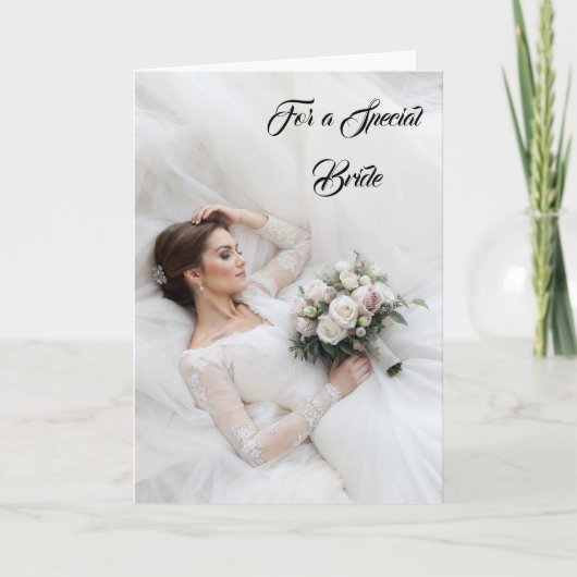 Bride Wedding Kaart (Voorkant)
