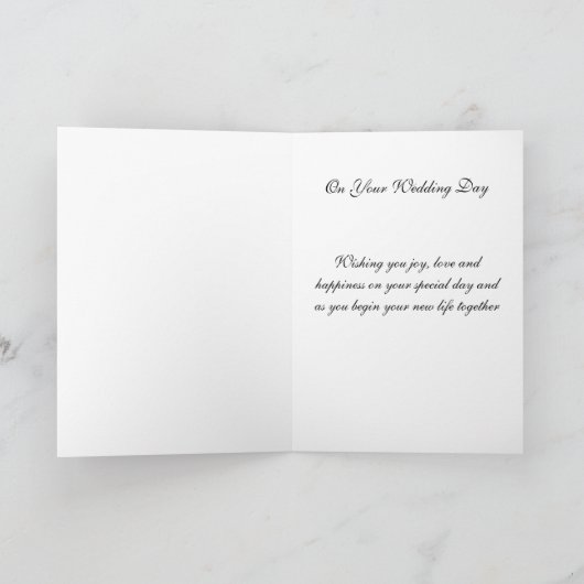Bride Wedding Kaart (Binnen)