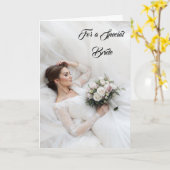 Bride Wedding Kaart (Gele Bloem)