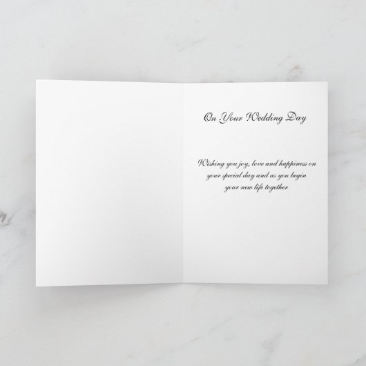 Bride Wedding Kaart (Binnen)