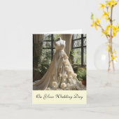 Bride Wedding Kaart (Gele Bloem)