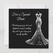 Bride Wedding Kaart (Voorkant)
