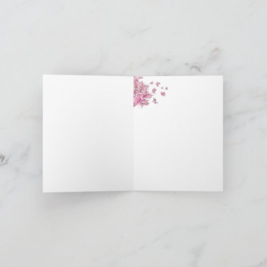 Bride Wedding Kaart (Binnen)