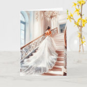 Bride Wedding Kaart (Gele Bloem)