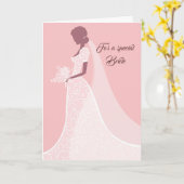 Bride Wedding Kaart (Gele Bloem)