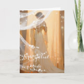 Bride Wedding Kaart (Voorkant)