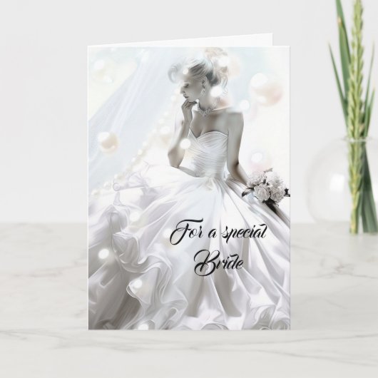 Bride Wedding Kaart (Voorkant)
