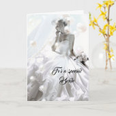 Bride Wedding Kaart (Gele Bloem)
