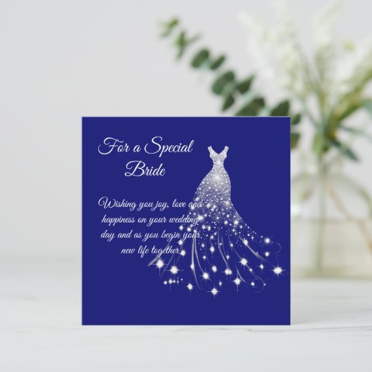 Bride Wedding Kaart (Staand voorkant)