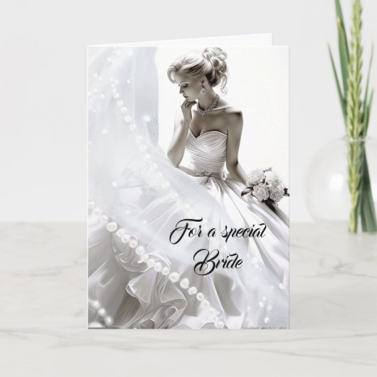 Bride Wedding Kaart (Voorkant)