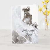Bride Wedding Kaart (Gele Bloem)
