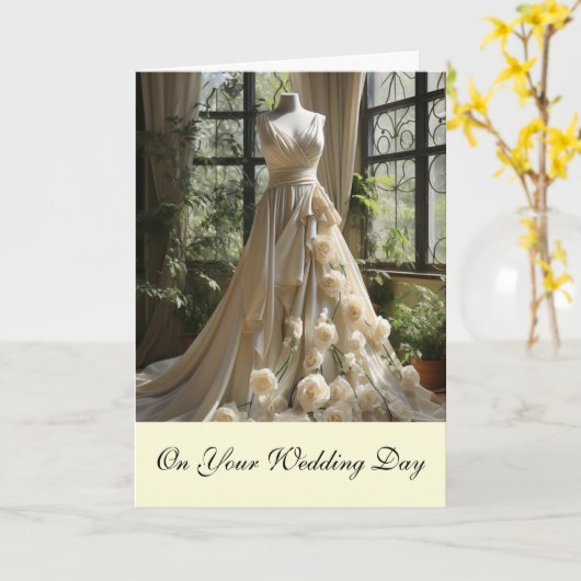 Bride Wedding Kaart (Gele Bloem)