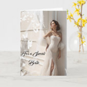 Bride Wedding Kaart (Gele Bloem)