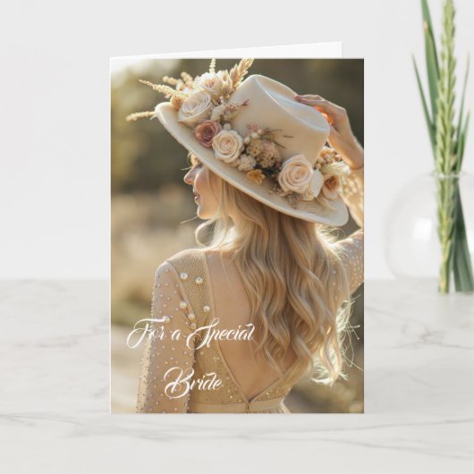 Bride Wedding Kaart (Voorkant)
