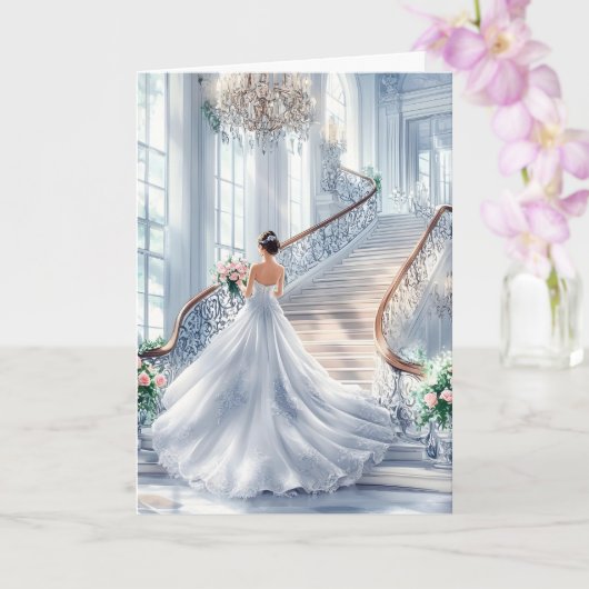 Bride Wedding Kaart (Orchidee)