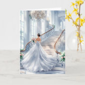 Bride Wedding Kaart (Gele Bloem)