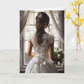 Bride Wedding Kaart (Gele Bloem)