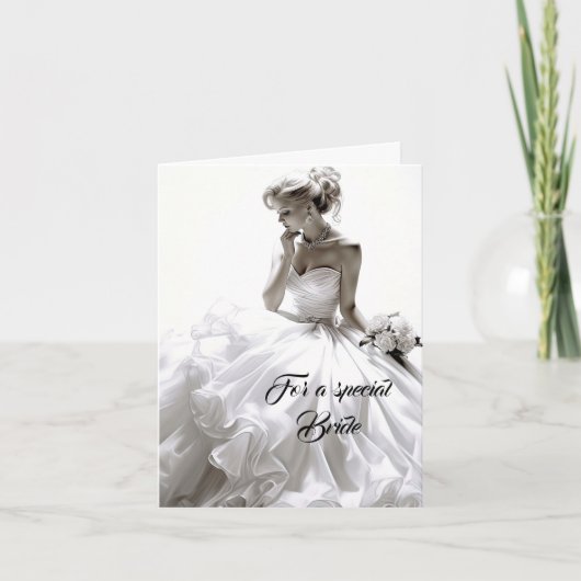 Bride Wedding Kaart (Voorkant)