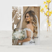 Bride Wedding Kaart (Gele Bloem)