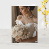 Bride Wedding Kaart (Gele Bloem)