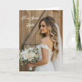 Bride Wedding Kaart (Voorkant)