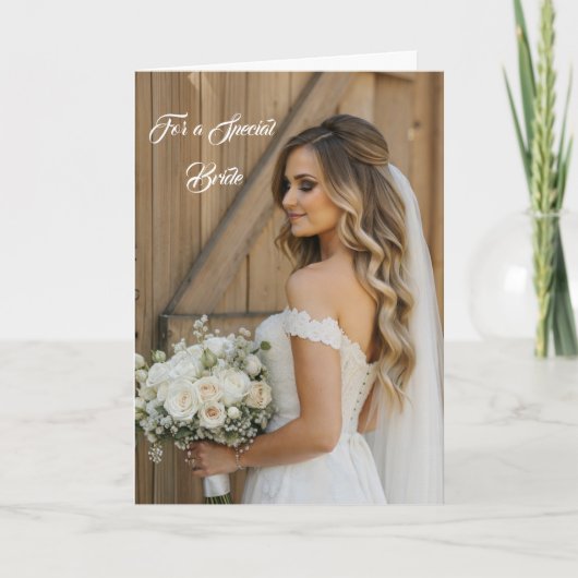Bride Wedding Kaart (Voorkant)