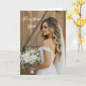Bride Wedding Kaart (Gele Bloem)