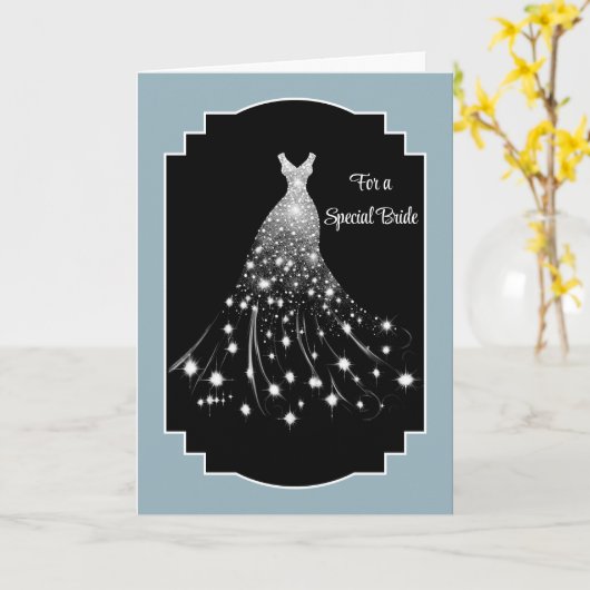 Bride Wedding Kaart (Gele Bloem)