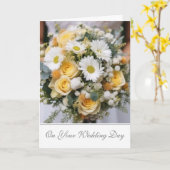 Bride Wedding Kaart (Gele Bloem)