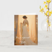 Bride Wedding Kaart (Gele Bloem)