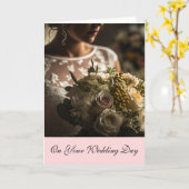 Bride Wedding Kaart (Gele Bloem)