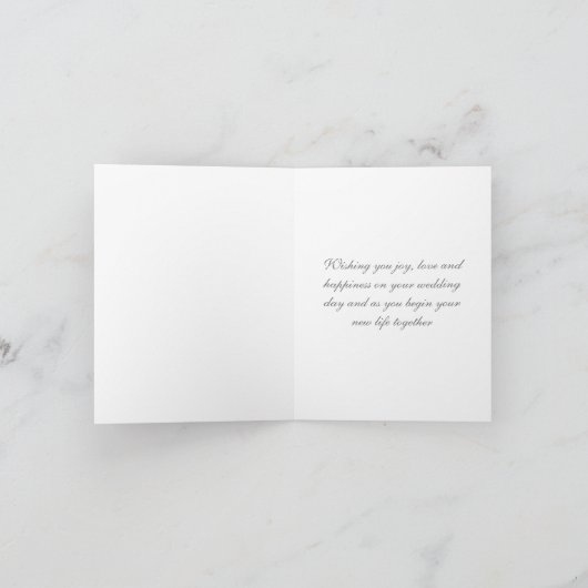 Bride Wedding Kaart (Binnen)