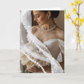 Bride Wedding Kaart (Gele Bloem)