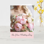 Bride Wedding Kaart (Gele Bloem)