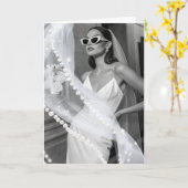 Bride Wedding Kaart (Gele Bloem)