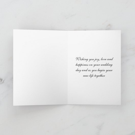 Bride Wedding Kaart (Binnen)