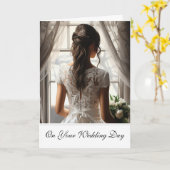 Bride Wedding Kaart (Gele Bloem)