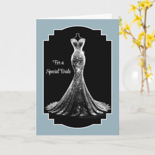 Bride Wedding Kaart (Gele Bloem)