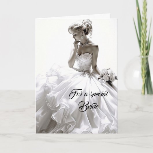 Bride Wedding Kaart (Voorkant)
