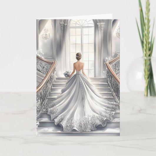 Bride Wedding Kaart (Voorkant)