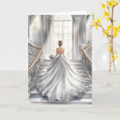 Bride Wedding Kaart (Gele Bloem)