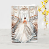 Bride Wedding Kaart (Gele Bloem)