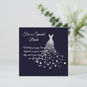 Bride Wedding Kaart (Staand voorkant)