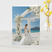 Bride Wedding Kaart (Gele Bloem)