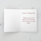 Bride Wedding Kaart (Binnen)
