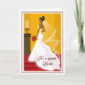 Bride Wedding Kaart (Voorkant)